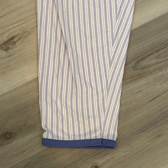 ESLEEP VTG 90s Women's Blue and White Striped Pajama Set - Picture 4 of 5